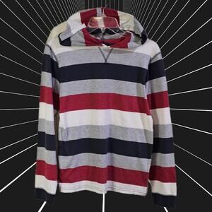 Wrangler Hoodie Boys 14/16 Striped Pullover Streetwear Normcore Retro 90s